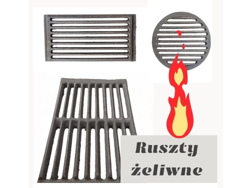 Ruszty żeliwne do pieców i kominków